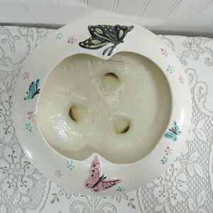 Hull Pottery Butterfly Console Bowl Vintage Pottery Decorative Bowl 1956